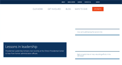 Desktop Screenshot of clintonfoundation.org
